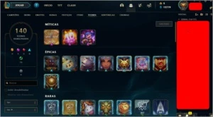 Vendo conta lvl 221, 84 skins, todos campeões, 12.779 azul, - League of Legends LOL