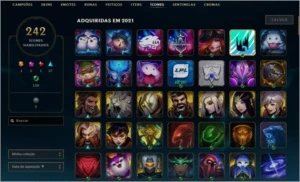 Conta do LOL(Todos campeões,234 skins, Elo Platina III) - League of Legends