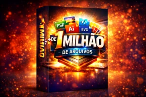 + De 1Milhão De Arquivos Para Design + Brinde