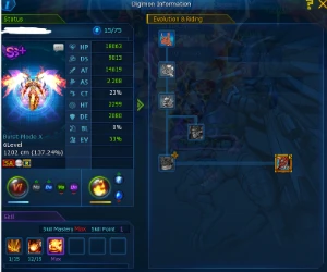 conta MID GAME NADMO Alphamon - Digimon Masters Online