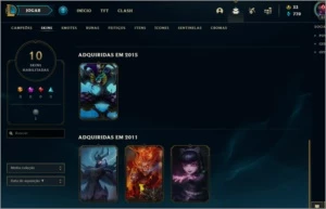 Conta de League of Legends plat 4 LOL
