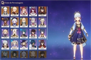 V> Conta AR 47, Hutao, Ayaka, Kazuha, Qiqi, Jean - Genshin Impact