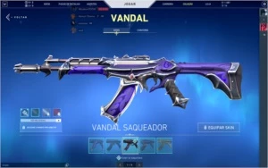 Conta de valorant com 1,500 reais em skin