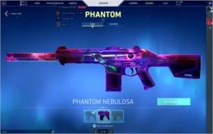 Conta de valorant com 1,500 reais em skin