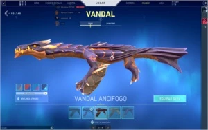 Conta de valorant com 1,500 reais em skin