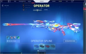 Conta de valorant com 1,500 reais em skin