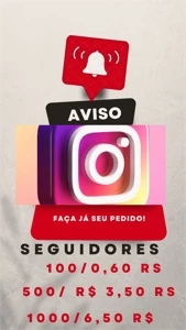 100 SEGUIDORES - Redes Sociais