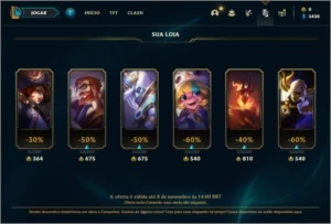 Conta ouro 1 com 3 skins e 26 champs ( NA MD5 ) - League of Legends LOL