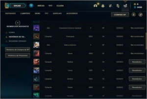 Conta ouro 1 com 3 skins e 26 champs ( NA MD5 ) - League of Legends LOL