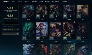 Unranked com TODOS os champs e 321 Skins (Nivel 714) - League of Legends LOL