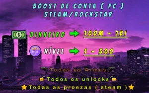 GTA V Online Dinheiro e Nível até 1000 Milhões