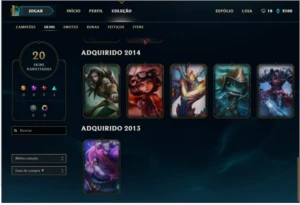 conta league of legends prata LOL