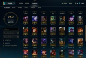 conta league of legends prata LOL