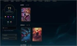 Conta League Of Legends Platina IV LOL
