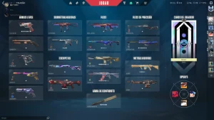 conta valorant com varias skins