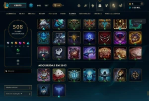 Conta Lol antiga (Coisas de 2013/14) - League of Legends