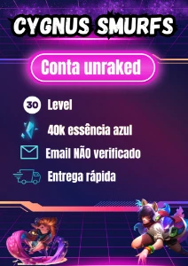 Conta smurf unraked lol - League of Legends