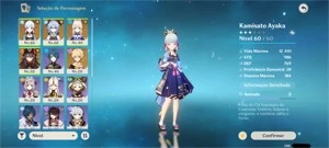 Genshim impact conta Hutao + ayaka + ganyu + kokomi Ar30 - Genshin Impact