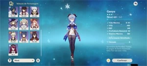 Genshim impact conta Hutao + ayaka + ganyu + kokomi Ar30 - Genshin Impact