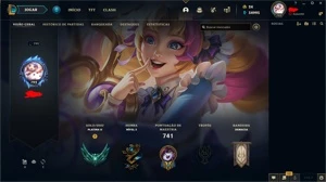 conta 1293 skins,todos emotes da loja ( emotes challenger) - League of Legends LOL