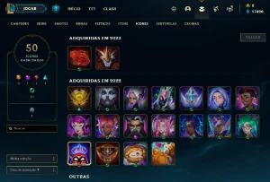 Conta PLATINA 4 | 78% Win - Lol (League Of Legends) Elomoon