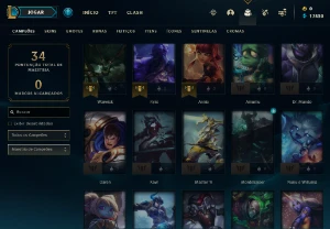 Conta PLATINA 4 | 78% Win - Lol (League Of Legends) Elomoon