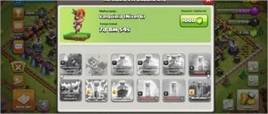 Cv 12 quase full com 8129 gemas - Clash of Clans