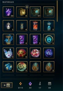 conta lol lvl 398, 215 skins muitas capsulas da tw prime - League of Legends