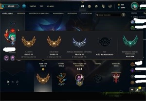 conta lol lvl 398, 215 skins muitas capsulas da tw prime - League of Legends