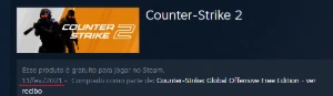 Conta Steam Nível 17 C/ 7 JOGOS + CS2 PRIME