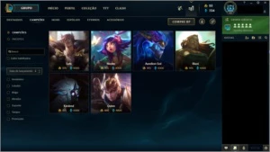 Conta LoL faltando 6 champs com 38 Skins - League of Legends