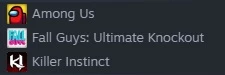 Conta Steam com Among Us e Fall Guys