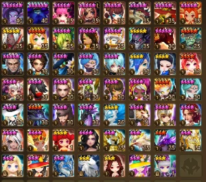 Conta Summoners War com LD NAT5 Giselle e 156 6*