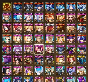 Conta Summoners War com LD NAT5 Giselle e 156 6*