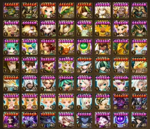 Conta Summoners War com LD NAT5 Giselle e 156 6*