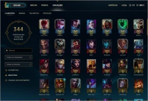 Conta League of Legends todos os champs LOL