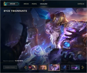 Conta lol diamante 1 com ryze triunfante - League of Legends