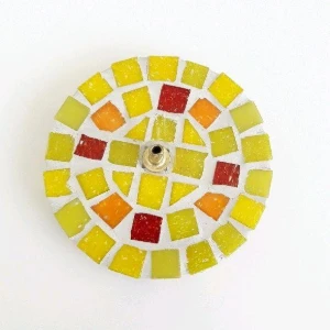 Porta Incenso Mosaico Gaudi Amarelo - Artesanato e Personalizados