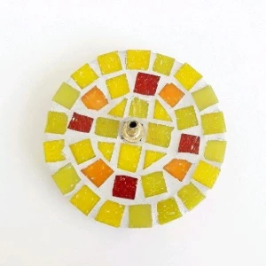 Porta Incenso Mosaico Gaudi Amarelo - Artesanato e Personalizados