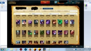 Conta do League of Legends ouro 5 com muitas skins e Champs LOL