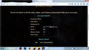 Conta do League of Legends ouro 5 com muitas skins e Champs LOL