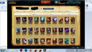 Conta do League of Legends ouro 5 com muitas skins e Champs LOL