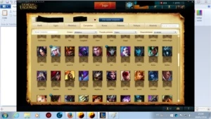 Conta do League of Legends ouro 5 com muitas skins e Champs LOL