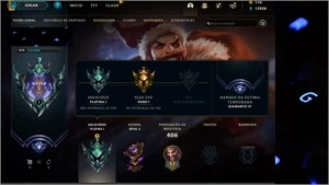 conta league of legends borda da s11 em diamante LOL