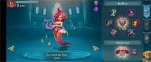 2 conta lords Mobile - t4, com herói pago lendário