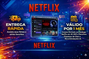 Netflix - 30 Dias - 1 Perfil Só Seu! - Assinaturas e Premium