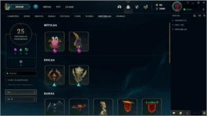 Conta lol 2013 292 skins Plat II - League of Legends
