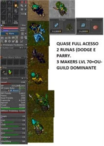 EK 240 (98SKILL)+ 3 Makers 1 rp 1 ms 1 ed INABRA - Tibia