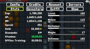 Conta Rucoy Lv.103 Melee 113 Defense 103 - Rucoy Online