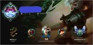 Conta diamante league of legends smurf LOL